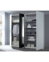 Chambre  VERA 160x200 cm , blanc et gris cérusé