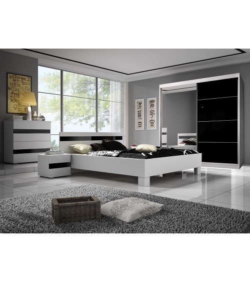 Chambre  MIRANDA III 160x200 cm sans armoire