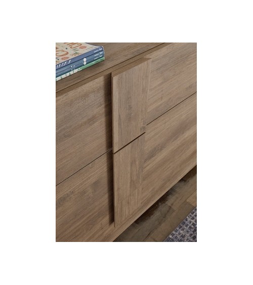 Buffet 1 porte et 3 tiroirs JUPITER bois mercure 182 cm