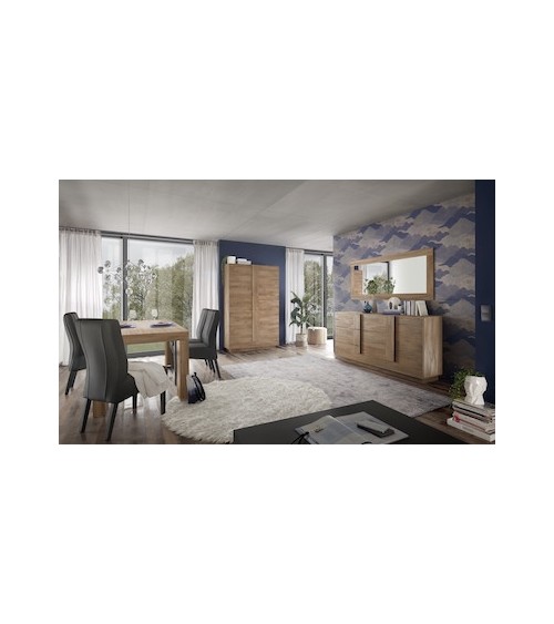 Buffet 1 porte et 3 tiroirs JUPITER bois mercure 182 cm