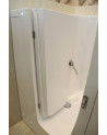 Baignoire à porte EUGENIE 115/140 x68x90 cm