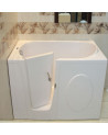 Baignoire à porte EUGENIE 115/140 x68x90 cm