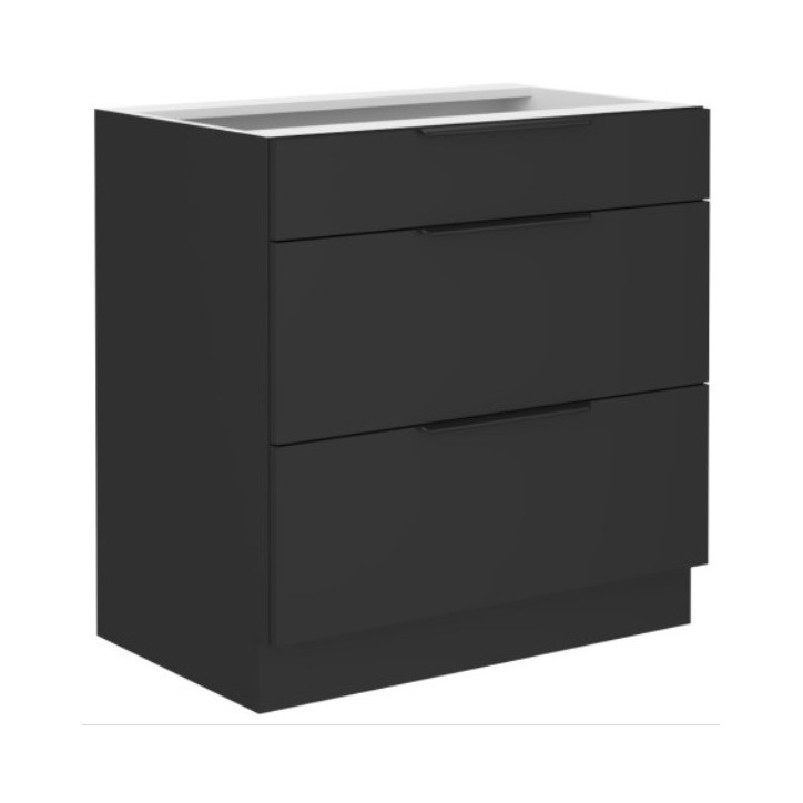 Cucina angolare Siena nera 330x210 cm