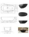 Vasca freestanding XARA 160x75cm