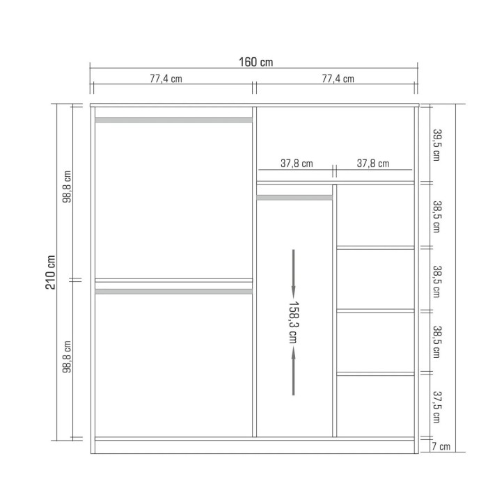 Chambre adulte complète LUCINA 3