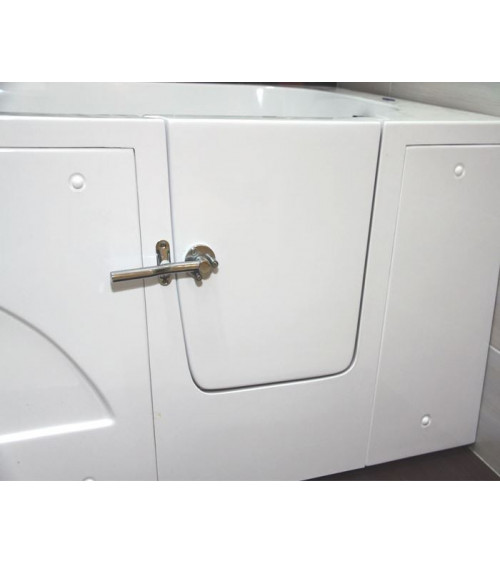 Baignoire à porte EULALIE 140/150/160 x76x60 cmpour personnes à mobilité reduite- baignoire design - mobilier salle de bain
