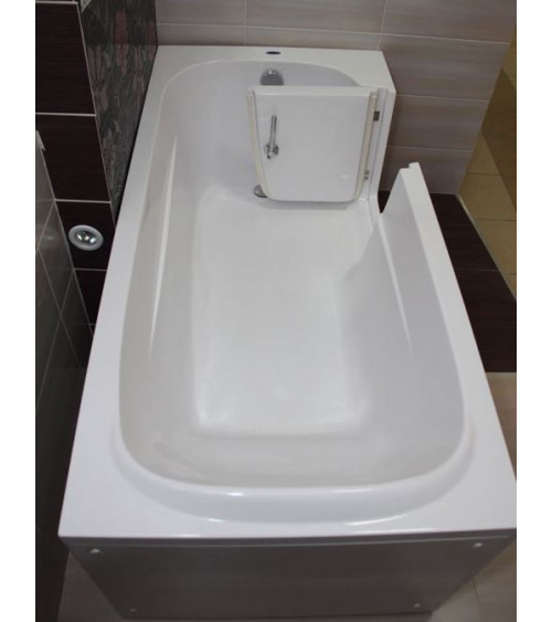 Baignoire à porte EULALIE 140/150/160 x76x60 cmpour personnes à mobilité reduite- baignoire design - mobilier salle de bain