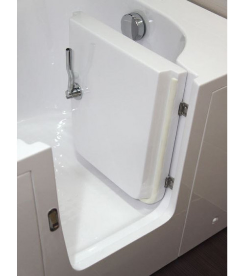 Baño puerta EULALIE 140/150/160 x76x60 cm para personas con movilidad reducida - bañera de diseño - muebles de baño