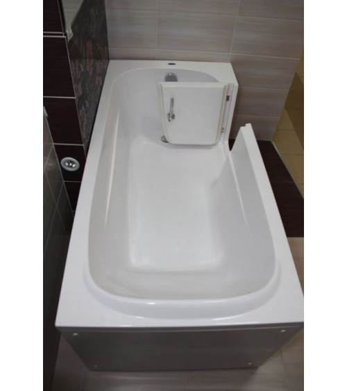 Baignoire à porte EULALIE 140/150/160 x76x60 cmpour personnes à mobilité reduite- baignoire design - mobilier salle de bain
