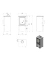 Estufa de leña K5 con caja 7Kw
