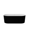Vasca da bagno o freestanding LEYA nero 150x75 x58 cm