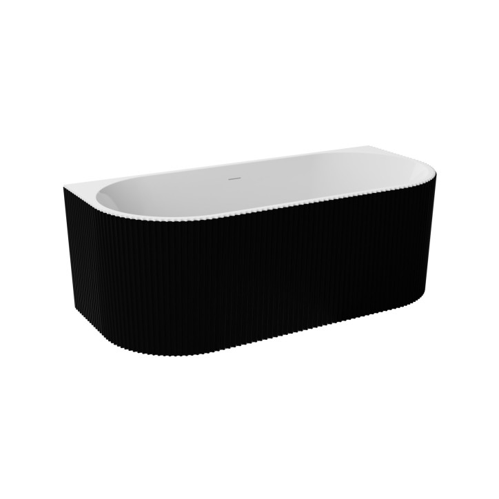 Vasca da bagno o freestanding LEYA nero 150x75 x58 cm