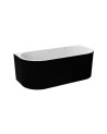 Vasca da bagno o freestanding LEYA nero 150x75 x58 cm