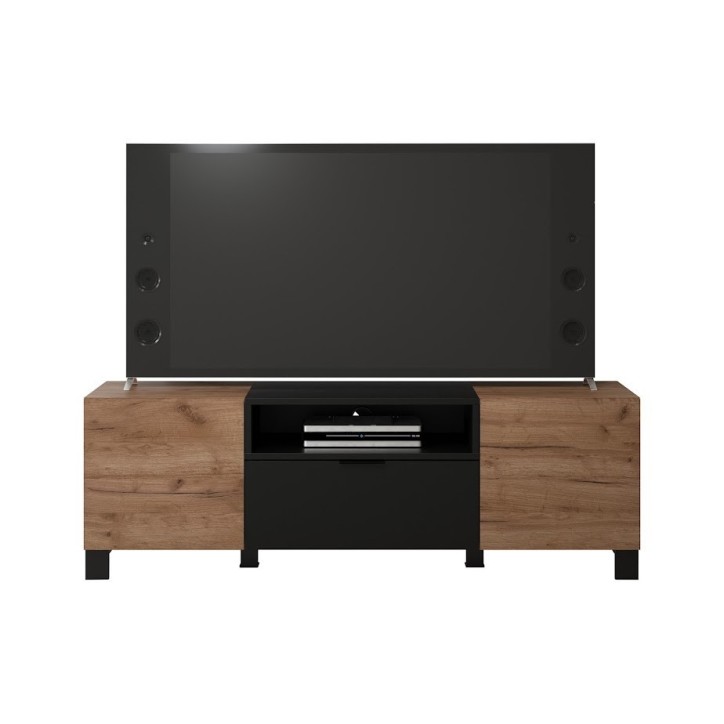 Salon complet KYOTO : table basse, meuble TV, vitrine, commode haute, (buffet)