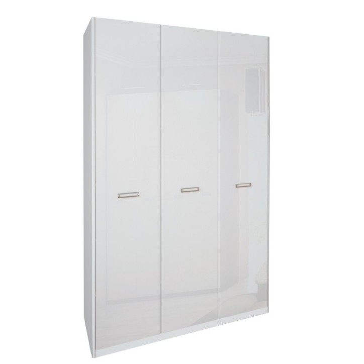 Chambre complète blanche BELLA lit + 2 chevets + commode + armoire Chambre complète blanche BELLA lit + 2 chevets + commode + armoire