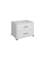 Chambre complète blanche BELLA lit + 2 chevets + commode + armoire