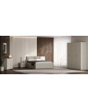 Chambre complète EMMA lit + 2 chevets + commode + armoire Pin