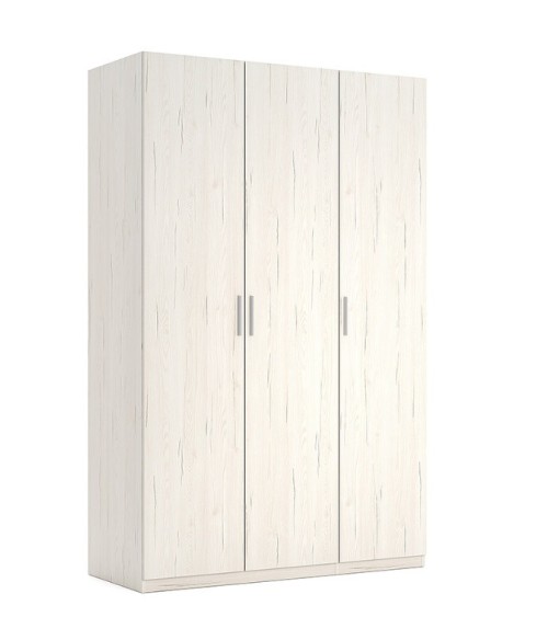 Chambre complète EMMA lit + 2 chevets + commode + armoire Pin