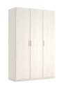 Chambre complète EMMA lit + 2 chevets + commode + armoire Pin