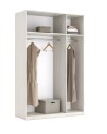 Chambre complète EMMA lit + 2 chevets + commode + armoire Pin