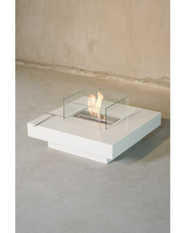 Cheminée bioéthanol CARRE table basse