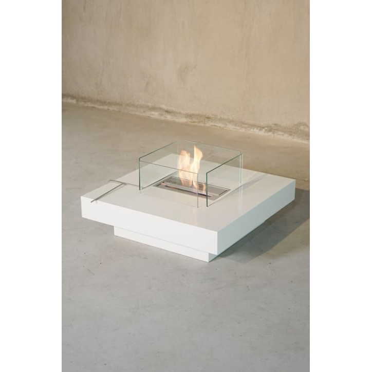 Cheminée bioéthanol CARRE table basse