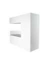 Lareira a bioetanol com suporte branco TOIT