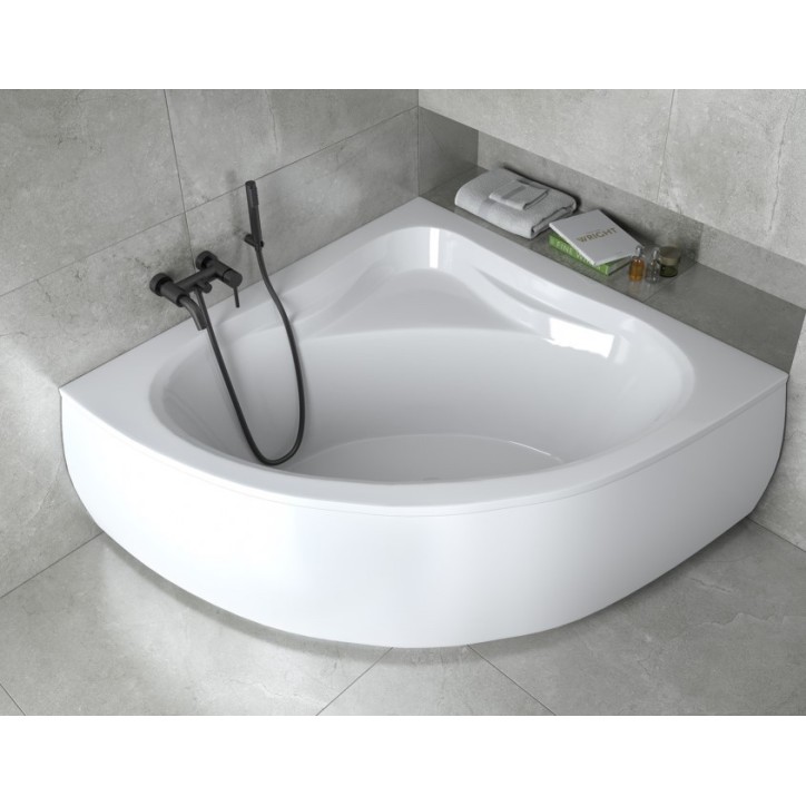 MUSA II vasca da bagno angolare 140x140 cm con pannello incluso