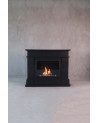 Chimenea de bioetanol con soporte negro FEU