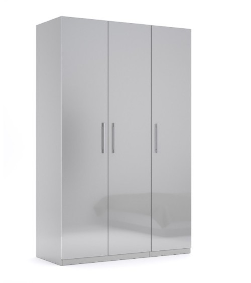 Chambre complète MAGGY Gris Chinchilla Brillant