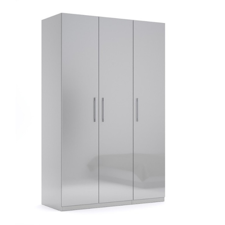 Chambre complète MAGGY Gris Chinchilla Brillant