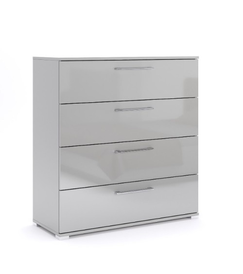 Chambre complète MAGGY Gris Chinchilla Brillant