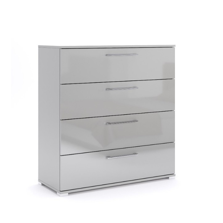 Chambre complète MAGGY Gris Chinchilla Brillant