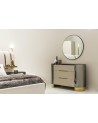 Chambre Octo 160 cm Beige et Doré