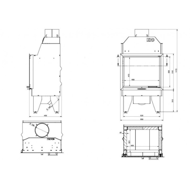 copy of Insert cheminée à bois AUVYS 10 kW