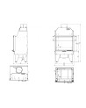 Inserto per caminetto LINE 15 kW