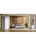 Chambre BARTON -  1 commode, 2 chevets, 1 armoire 160x200 cm