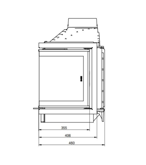 Insertable de chimenea KFD ECO MAX 7 3F standard