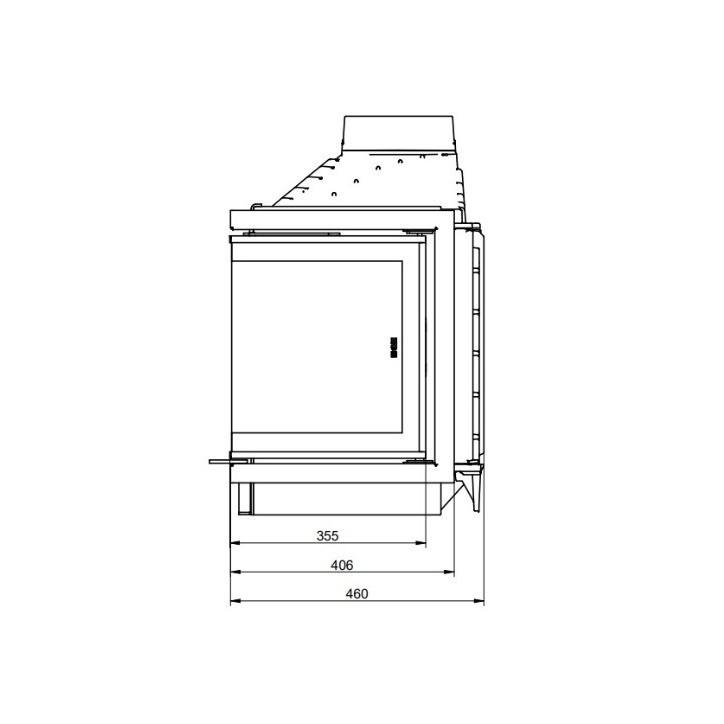 Insertable de chimenea KFD ECO MAX 7 3F standard