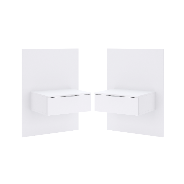 Chambre BARTON -  1 commode, 2 chevets, 1 armoire 160x200 cm