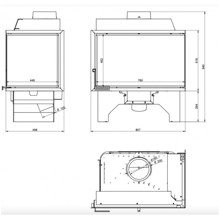 copy of Insert cheminée à bois AUVYS 10 kW