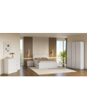 Chambre TIBO -  1 commode, 2 chevets, 1 armoire 160x200 cm