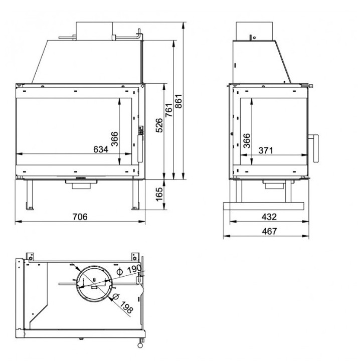 copy of Insert cheminée à bois AUVYS 10 kW
