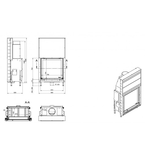 Recuperador de calor KFD Linea V 1080 3.0