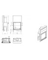 Insert cheminée à bois KFD Linea V 1080 3.0