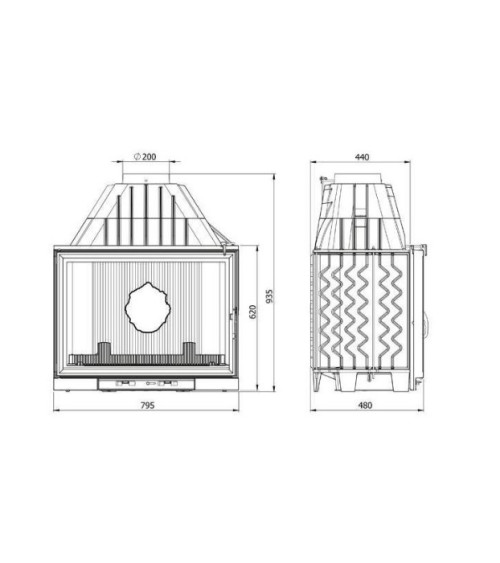 Chimenea  W8 17,5 kW ECO