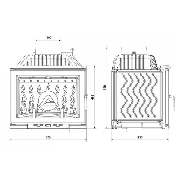 copy of Insert cheminée à bois AUVYS 10 kW