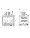 Inserto per camino a legna W17-16,1kW ECO