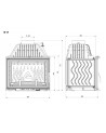 Chimenea insertable de leña W17-16,1kW Dekor ECO