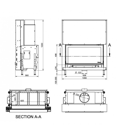 copy of Insert cheminée à bois AUVYS 10 kW